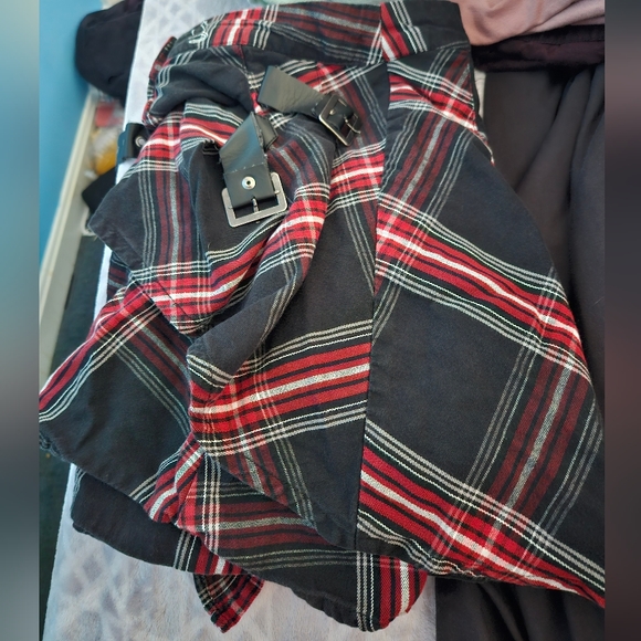 Hot Topic Chilling Adventures Of Sabrina Retro Plaid Buckle Skirt - Picture 9 of 12